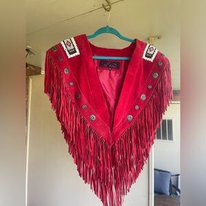 Western Wear Suede Shawl
